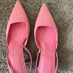 Zara Bubblegum Pink Kitten Heels
